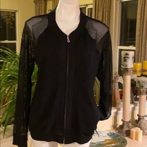 Hot Catch Mesh💋Bomber Jacket XL